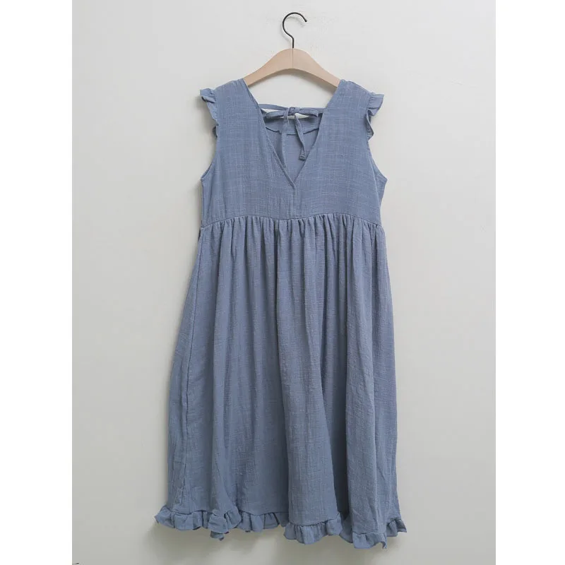 

Linen Maternity Dress For Pregnant Women Clothes Sleeveless Loose Pregnancy Dresses Clothing Gravida Wear Summer Fashion 2019