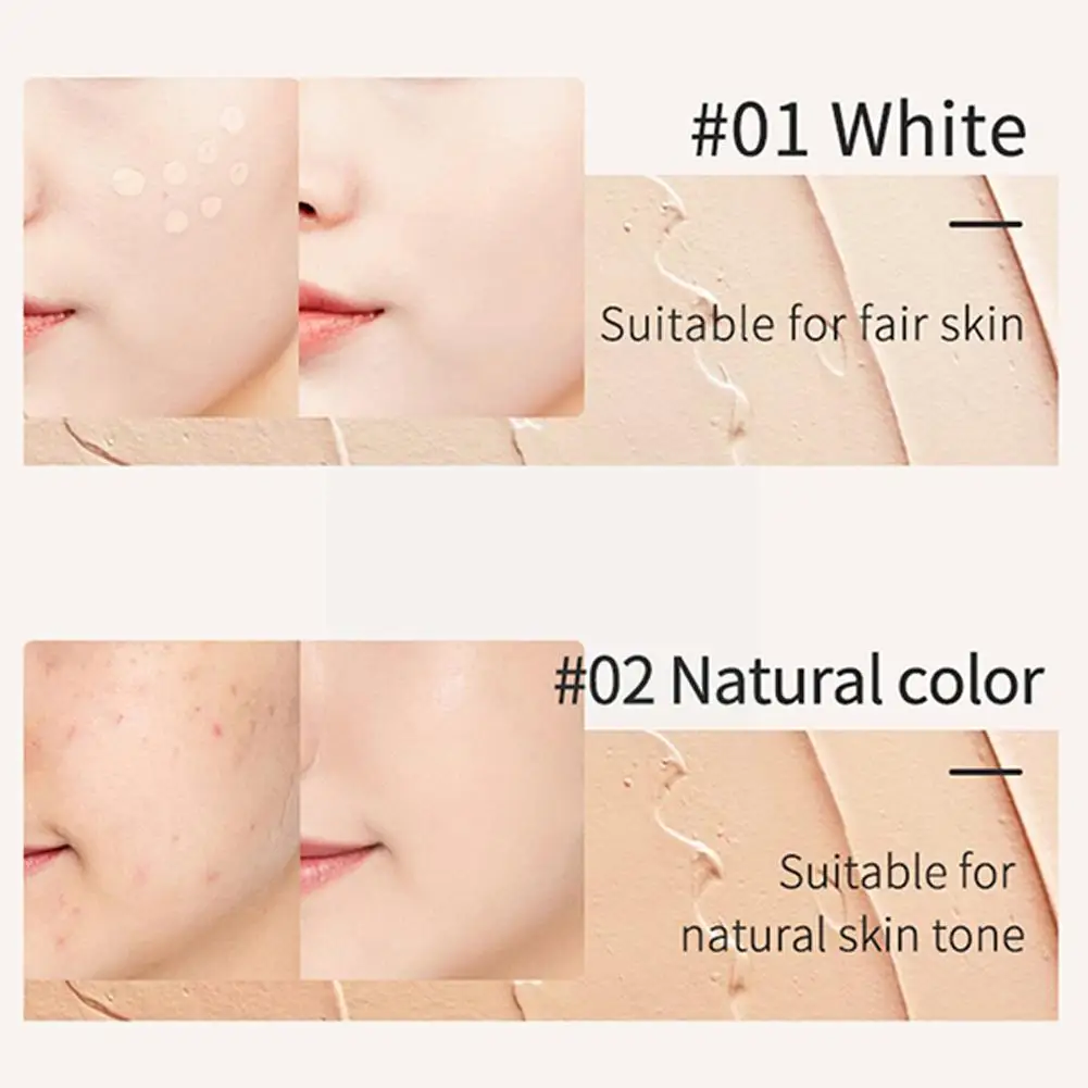 

Full Coverage Waterproofs Concealer Cover Scars Acne Concealer Breathable Improve Eye Dullness Skin Brighten Dark Liquid To P1R0