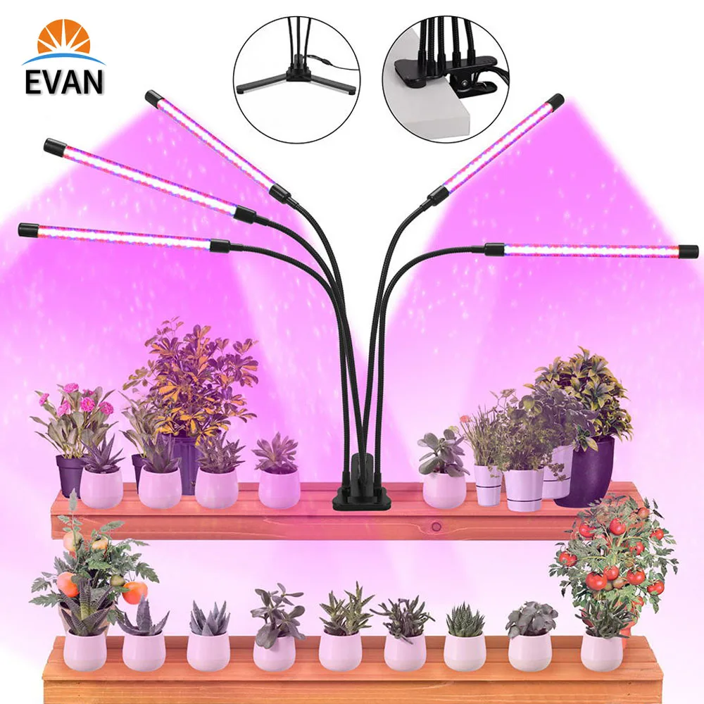 LED Grow Light Full Spectrum Phyto Lamp USB Port with Timer Clip for Plants Seedlings Flower Indoor Fitolamp Box | Лампы и освещение