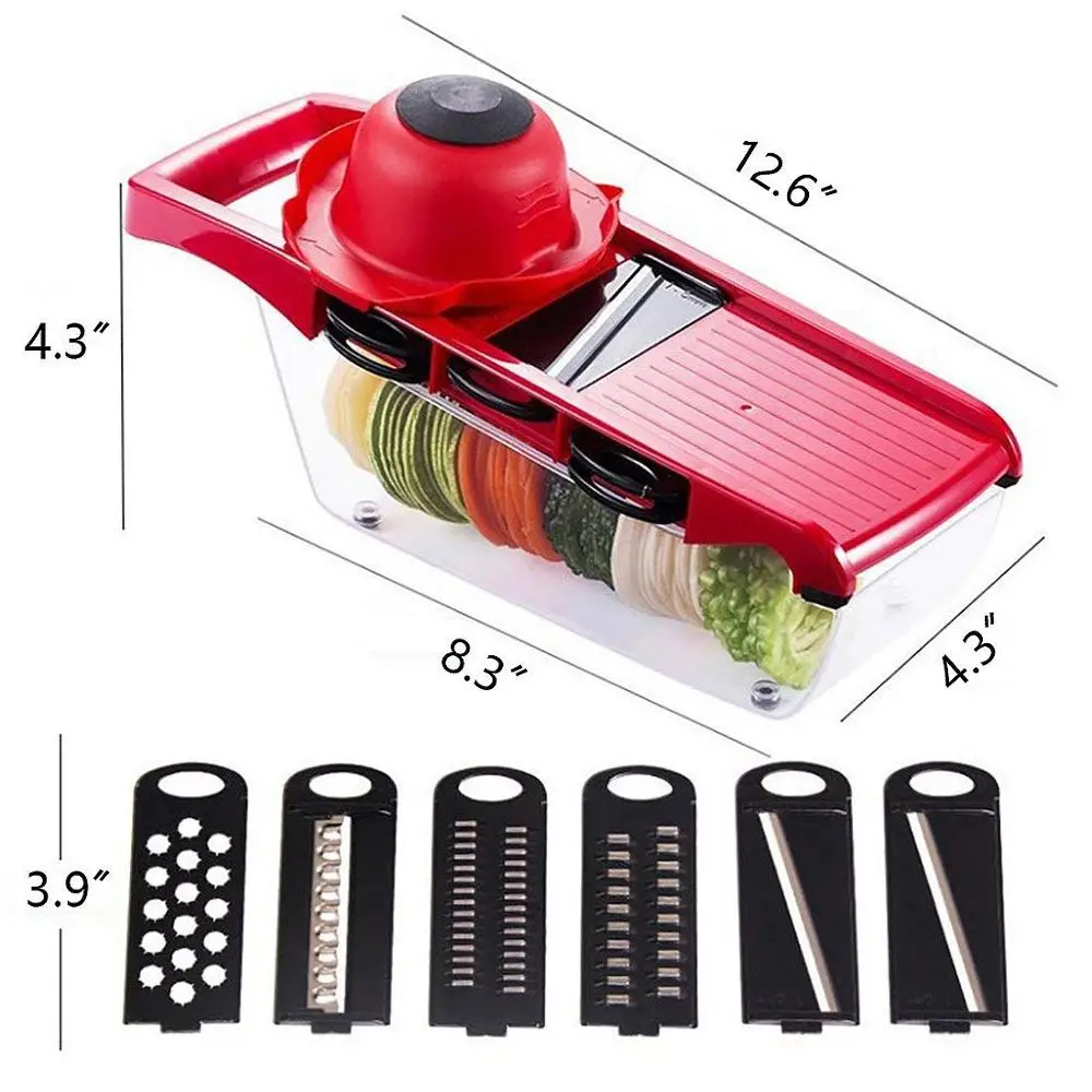 Слайсер мандолина овощерезка 6 в 1 многофункциональный слайсер для еды терка