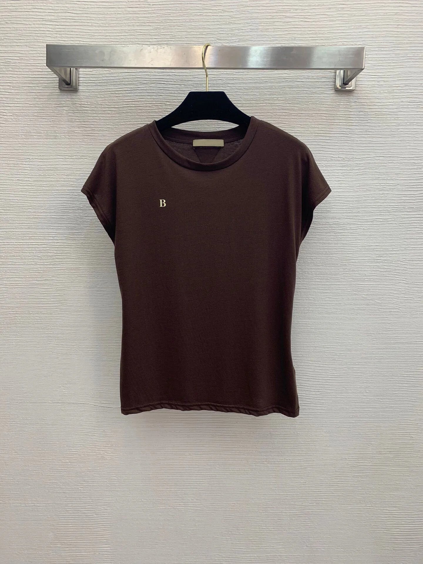 

Hoge Kwaliteit Nieuwe Custom Eenvoudige En Modieuze Versie Cut Ontwerp Brief Afdrukken Ronde Hals Korte Mouw T-shirt Top