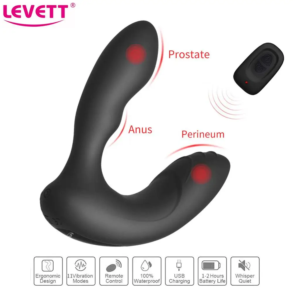 Мужская Анальная пробка LEVETT массажер простаты вибратор для мужчин изделие