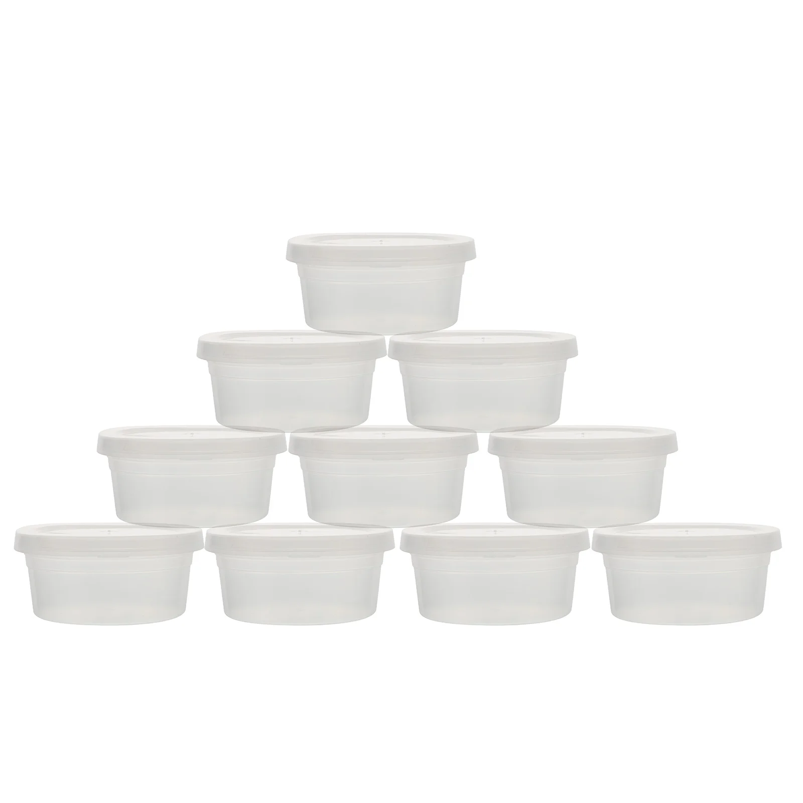 

20 Pcs Plastic Plasticine Container Box Transparent Putty Clay Storage Boxes