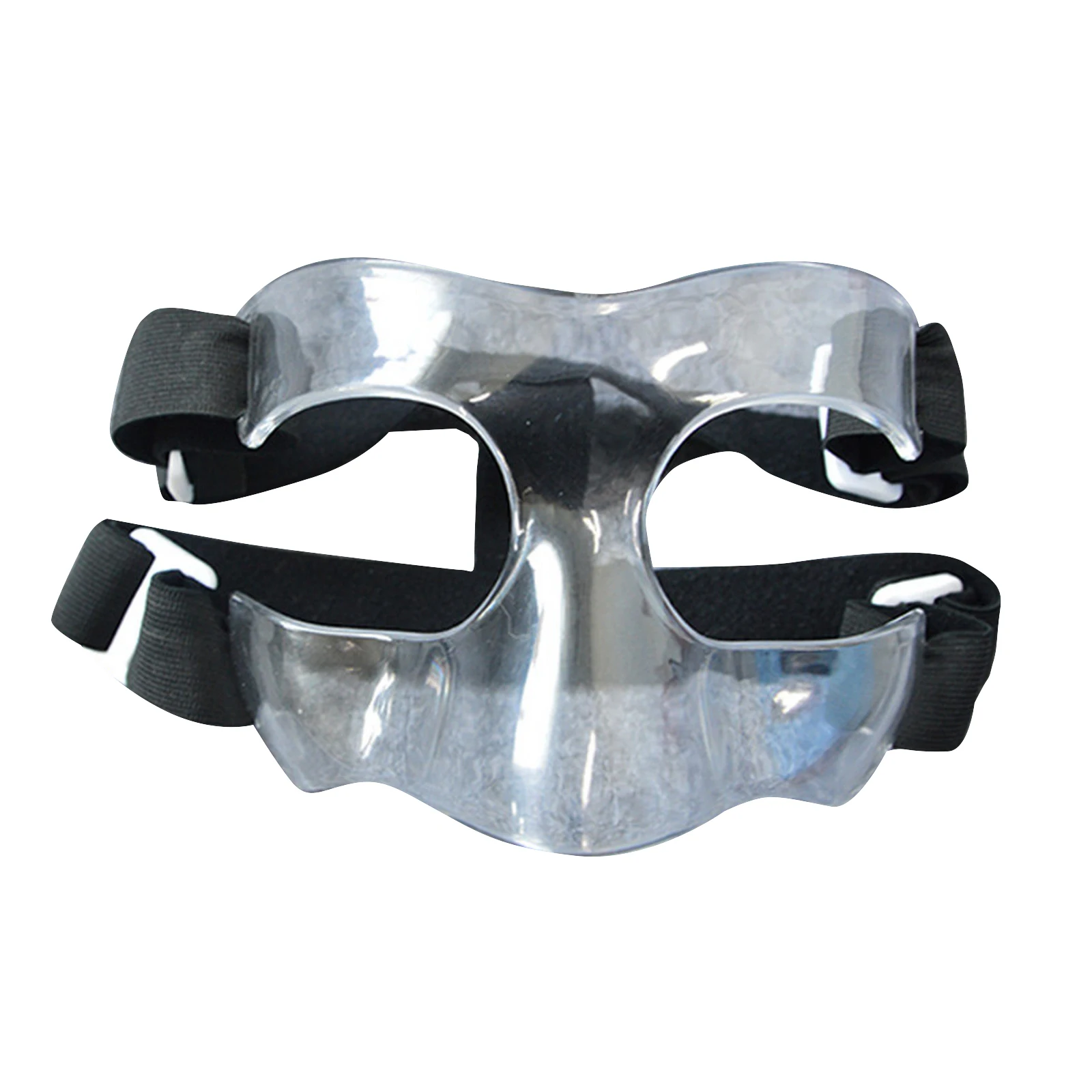Transparent Nose Guard Face Shield Carbon Fiber Protective Mask with Adjustable Elastic Wrap Strap for Soccer Basketball Sports | Спорт и