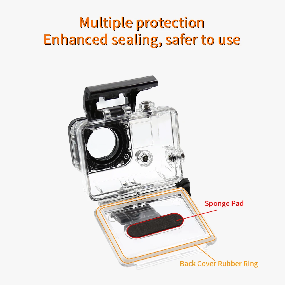 Водонепроницаемый чехол HONGDAK 45 м для экшн-камеры Go Pro GoPro Hero 3 черного и
