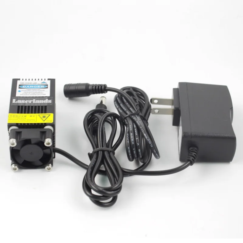 Синий 450nm 5 w лазерный модуль для гравировки/маркировки/резки с PWM/TTL Фокусируемый |