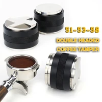 515358mm coffee tamper four angled slopes double headed coffee powder hammer espresso maker cafe barista tools accessories