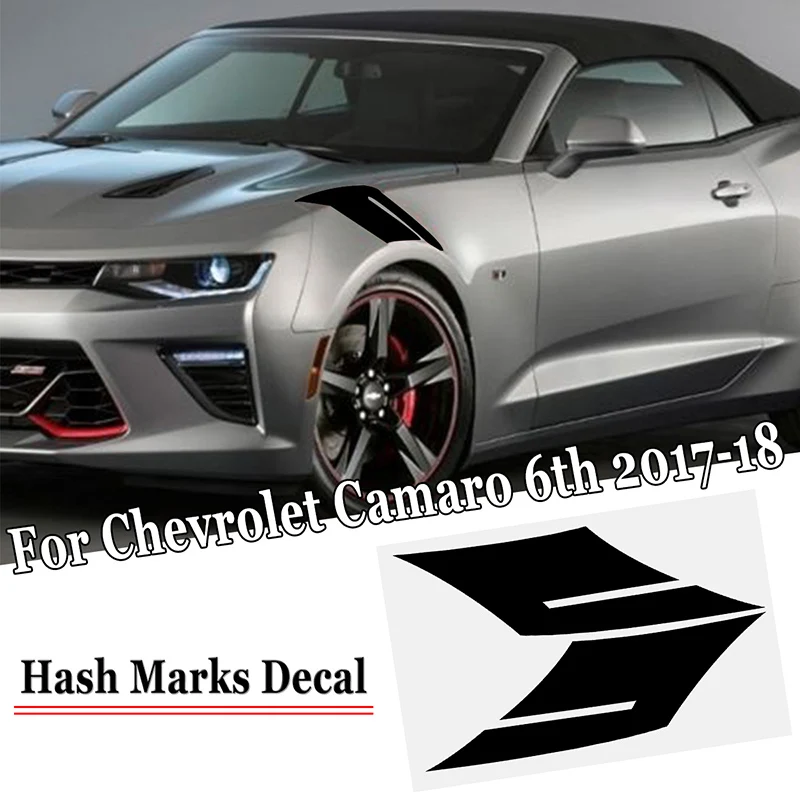 Наклейки для автомобиля Наклейка 2017 2018 Chevrolet Camaro 6th Gen Авто Декор винил Hash Fender Hashmarks