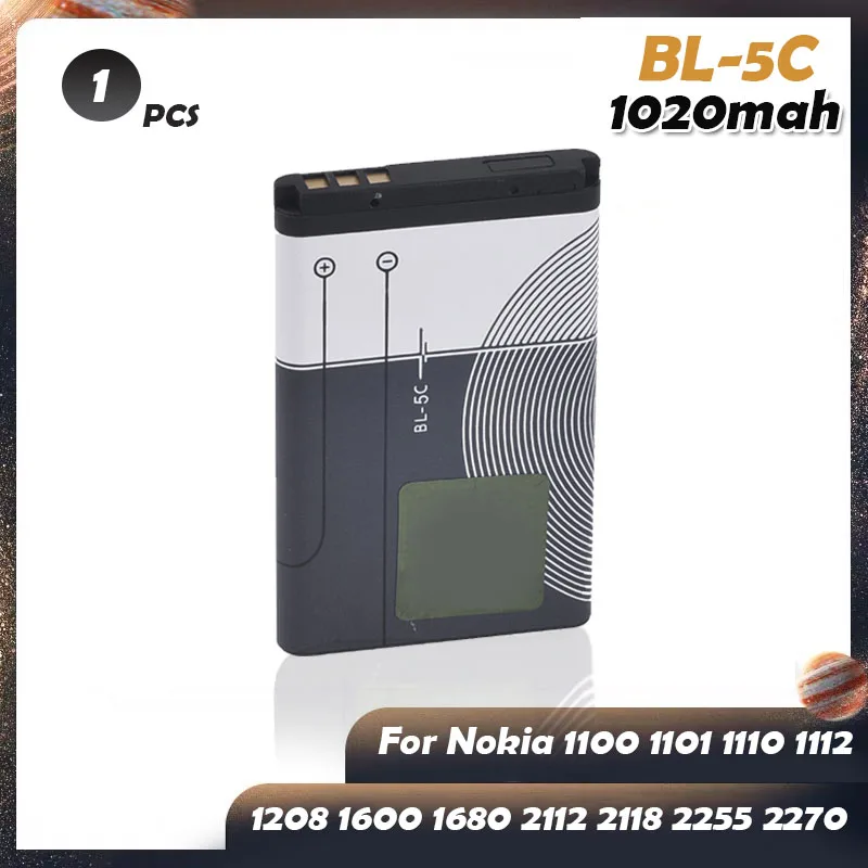 BL 5C BL5C литий ионный Батарея для Nokia 6330 6263 1110 1200 1208 1280 1600 2600 2700 3100 3110 5130 6230 6230i n70