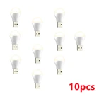 10 шт.лот, светодиодная мини-лампа с питанием от USB