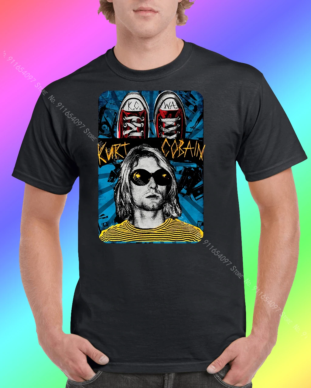 Футболка Курта Кобейна для мужчин мужская футболка Токийский Гуль Мужская