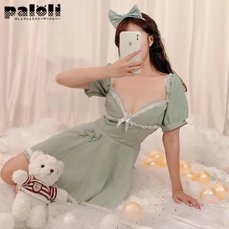 

Simple Sleepwear Pyjamas Women's Cotton Short Sleeve Nightwear Ladies Comfortable Homewear Girl's Cute Solid Color Homewear 2021