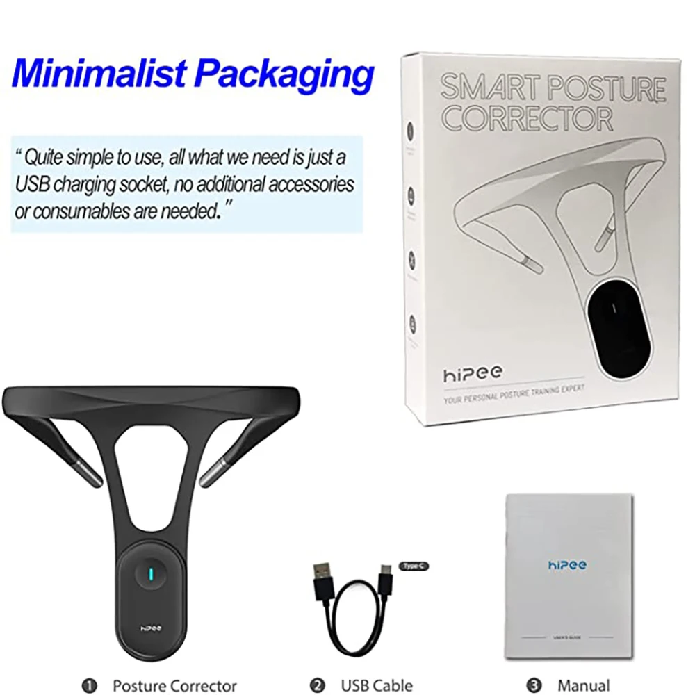 

Умный Корректор осанки Hipee P1, для взрослых, в реальном времени, научный Корректор осанки