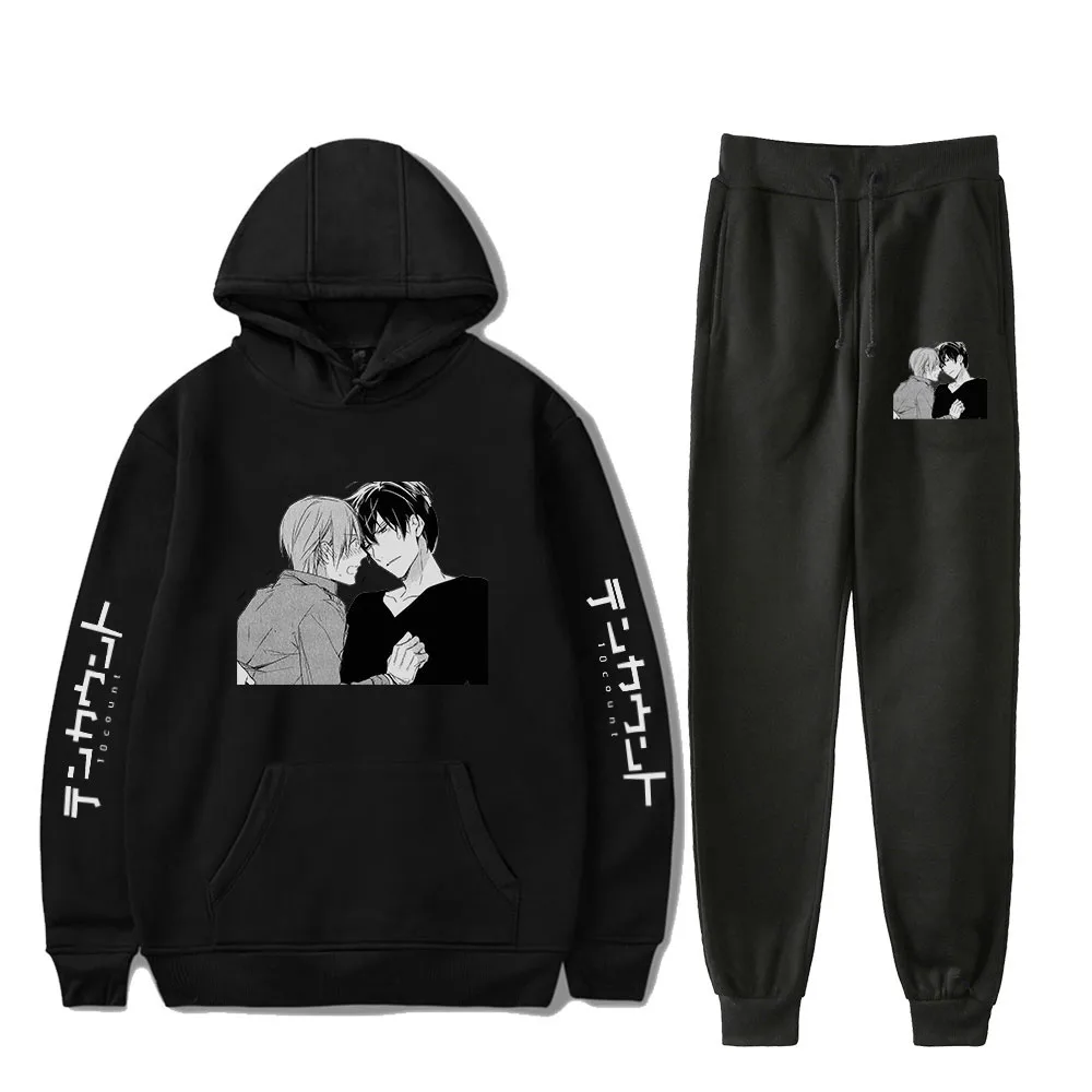 

Ten Count Hip Pop Manga Harajuku Sweatshirt Suits Hoodies+jogger Pants 2021 New Highstreet Fashion Streetwear Sets