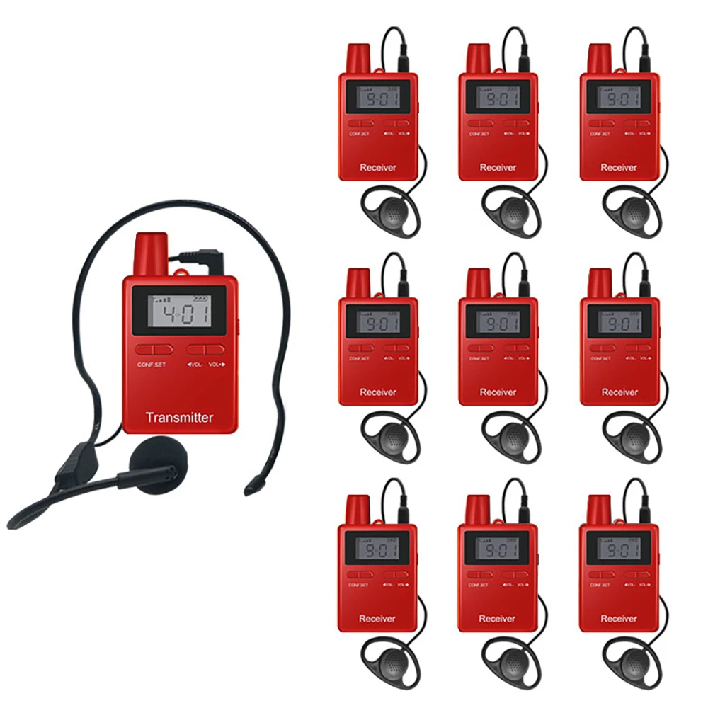 Двухсторонний беспроводной гид система синхронного перевода для 1 главного