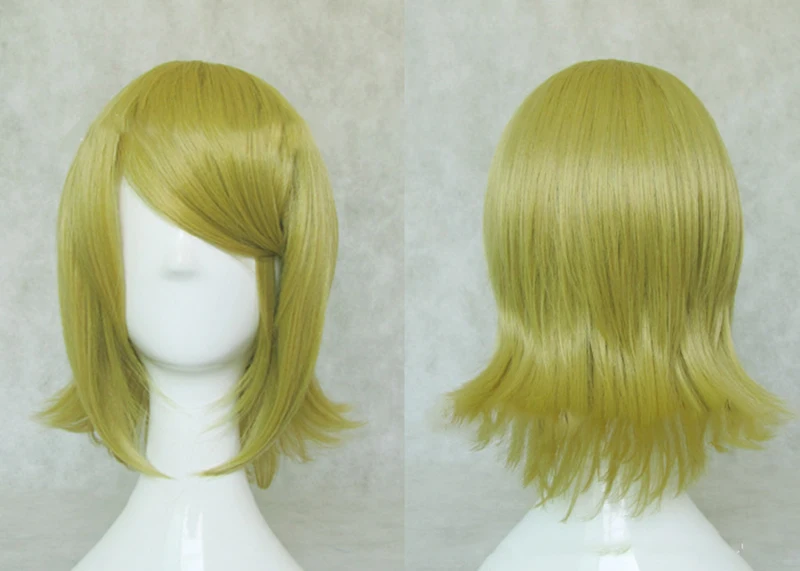 HAIRJOY синтетические волосы короткие светлые Вокалоид кагамине рин косплей парик высокая температура волокно 3 цвета