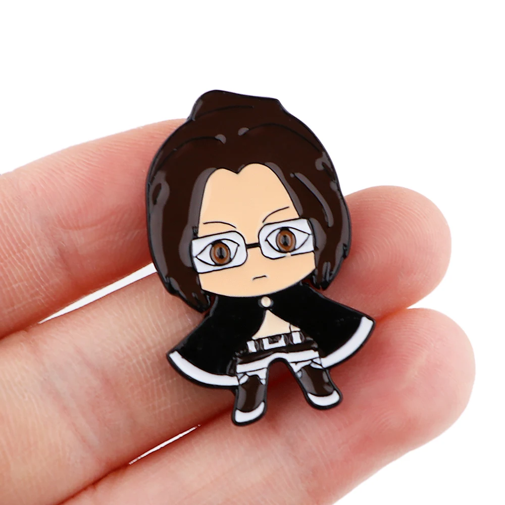 DZ1830 аниме Атака Титанов фигурки эмалированные значки брошь на рюкзак сумка