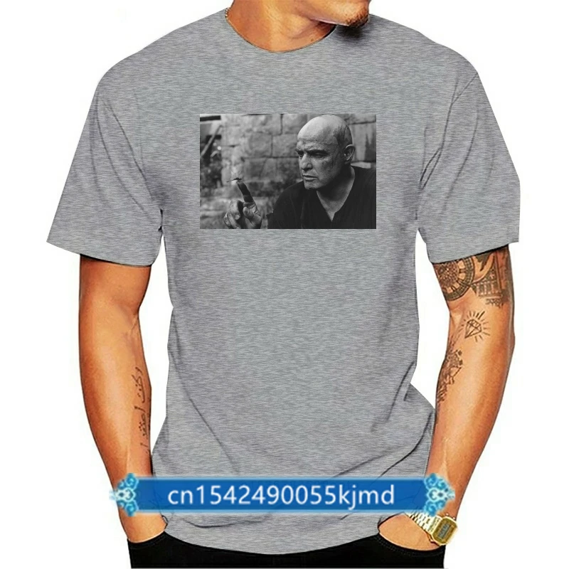 

Marlon Brando Apocalypse Now Colonel Walter E. Kurtz White T-Shirt Size S-XXXL Brand Shirts Jeans Print Classic Quality t-shirt
