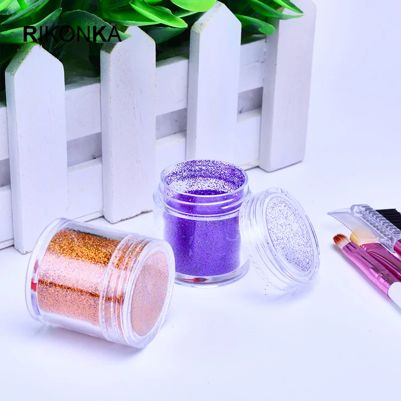 1 коробка голографический Блестящий пигментный порошок лазерный блеск для