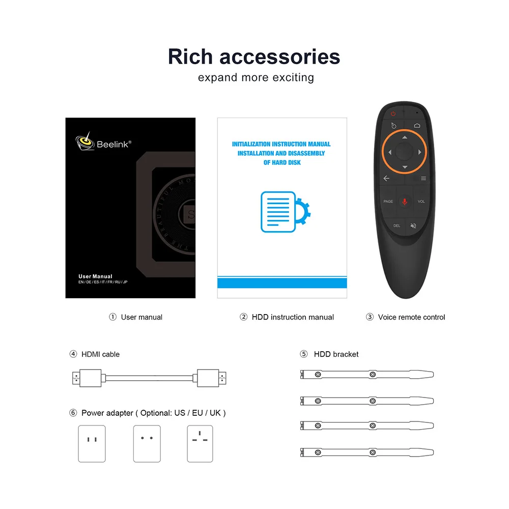 ТВ приставка Beelink GS King X Android 9 0 шестиядерный Amlogic S922X H 4 Гб DDR4 64 ГБ Wi Fi Dolby DTS BT 4K HD