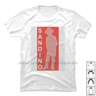 Футболка Sandino с красным силуэтом V2, 100% хлопок, силуэт одежды, дизайн вещей, знак песка, динозавра, Дези Сан, красный, нет