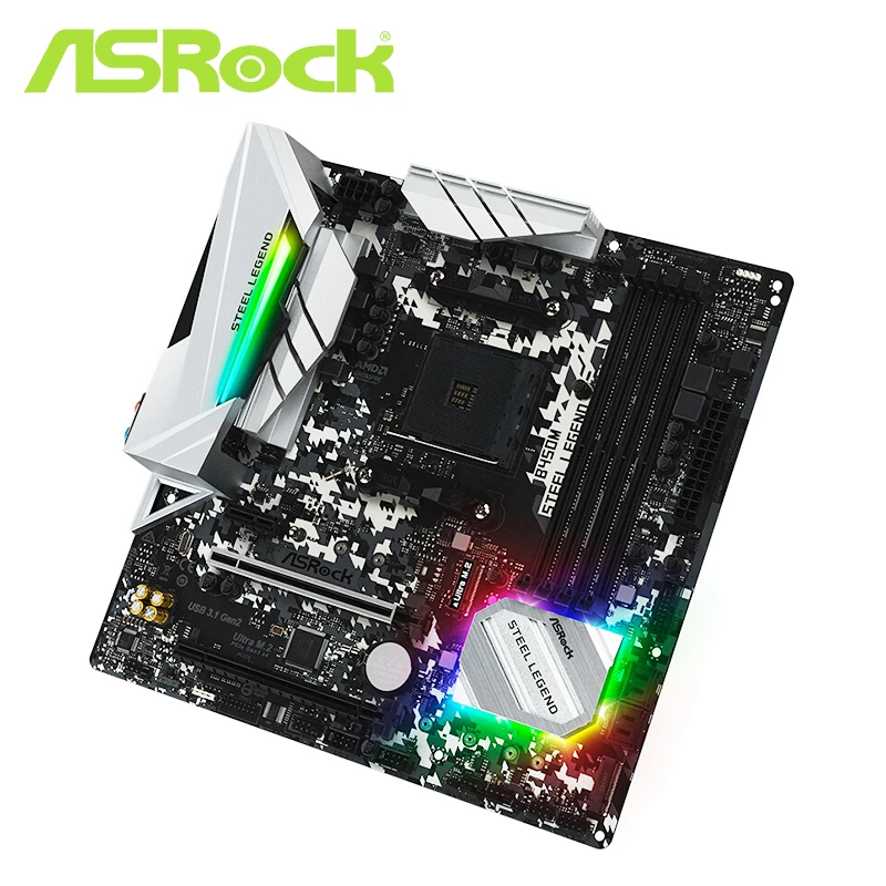Комплект материнской платы Asrock B450M B450 с процессором Ryzen 5 2600 AM4|Материнские платы| |