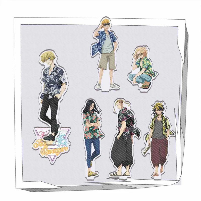 

Anime Tokyo Revengers Acrylic Stand Manjiro Ken Takemichi Hinata Atsushi Kimono Figure Action Model Plate Desk Decor Fans Gift