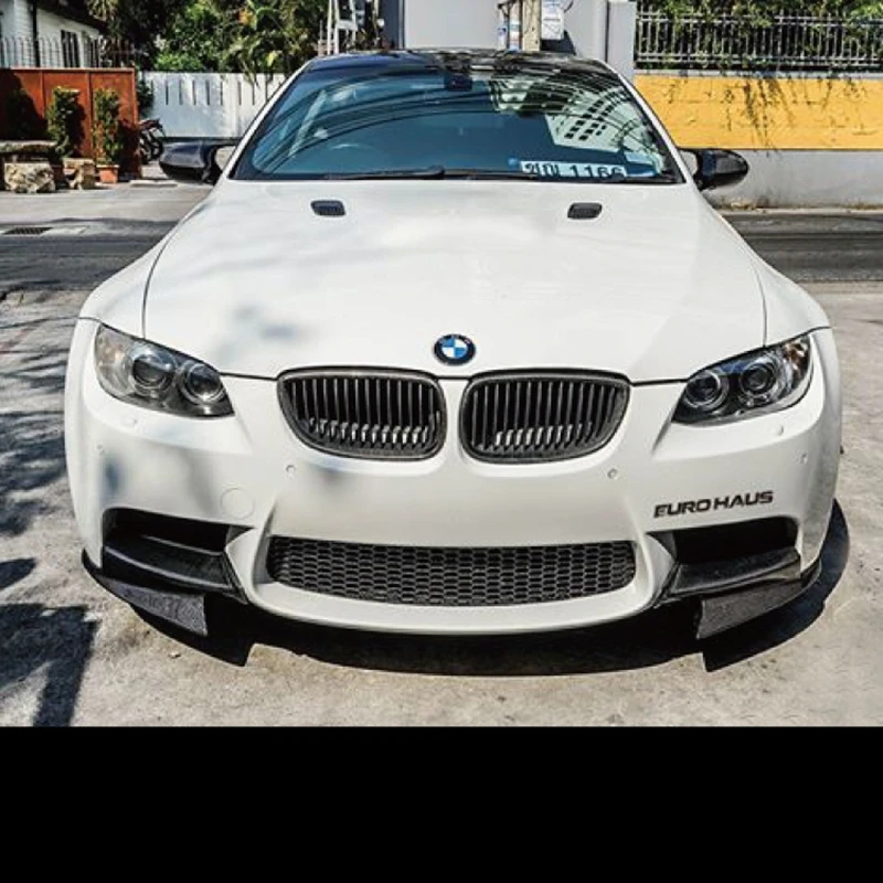 

2PCS Carbon Fiber Front Bumper Lip Splitter Spoiler Flap Cupwings for B MW 08-12 E92 E93 M3 M-sport Bumper