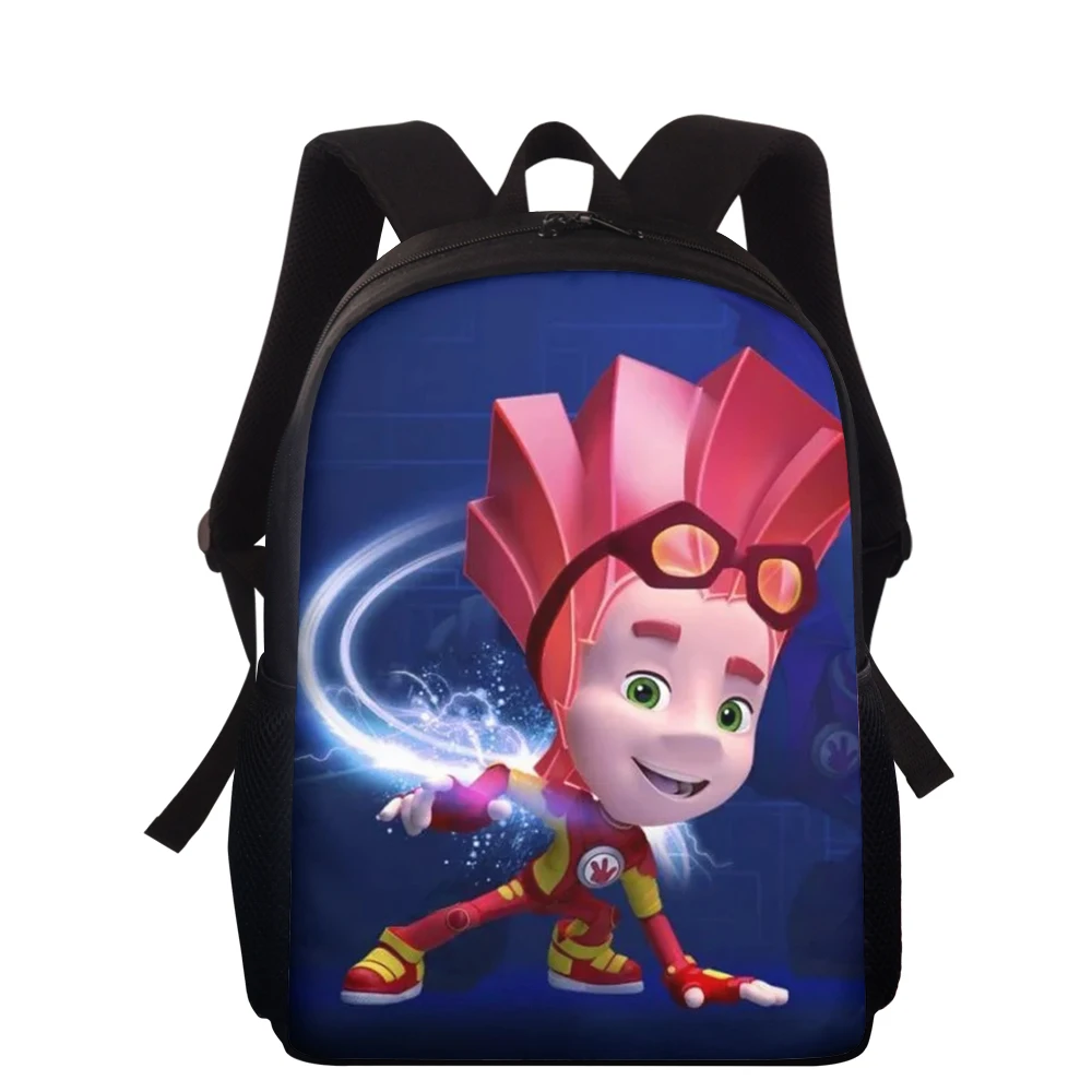 15-Inch Children's Backpack The Fixes Pattern Kids School Book Bags Russian Cartoon Design Students School Bags