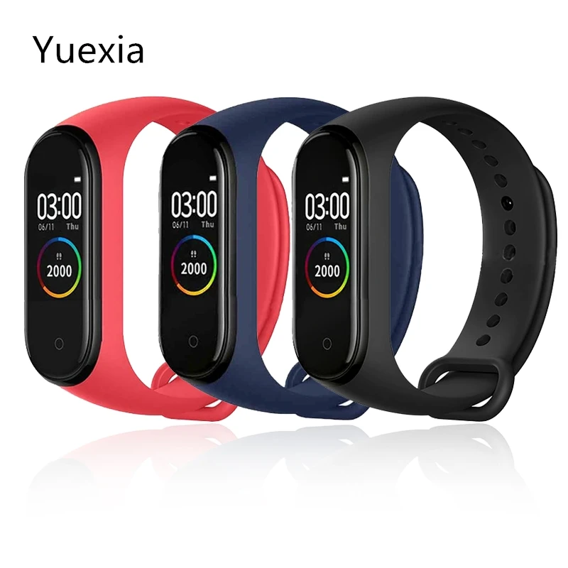 Смарт-браслет Yuexia M4 фитнес-трекер здоровье пульсометр кровяное давление Bluetooth