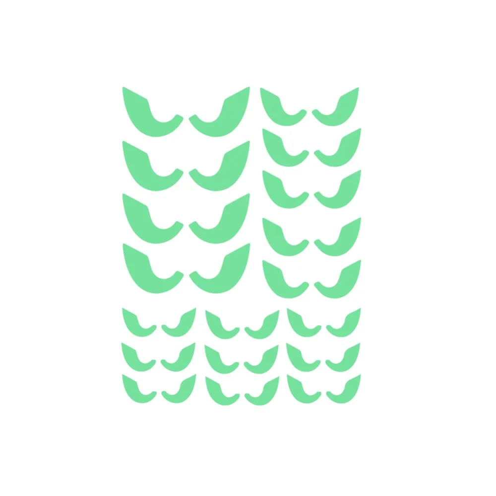 18 шт./компл. Светящиеся в темноте глаза настенные стеклянные наклейки Хэллоуин