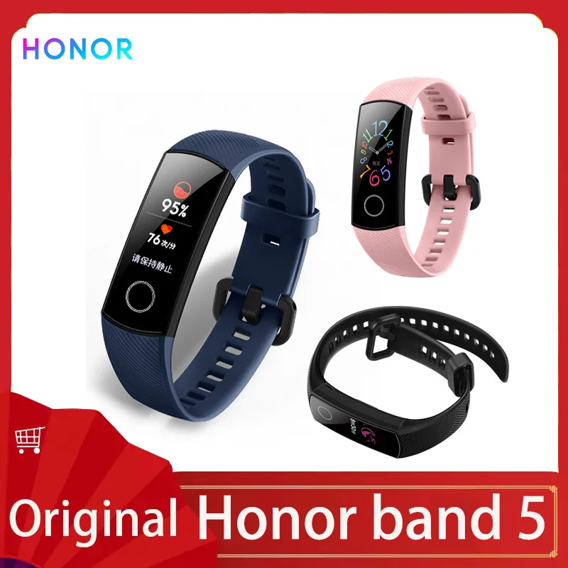 Смарт часы Huawei Honor band 5 фитнес трекер с датчиком сна оксиметром и gps