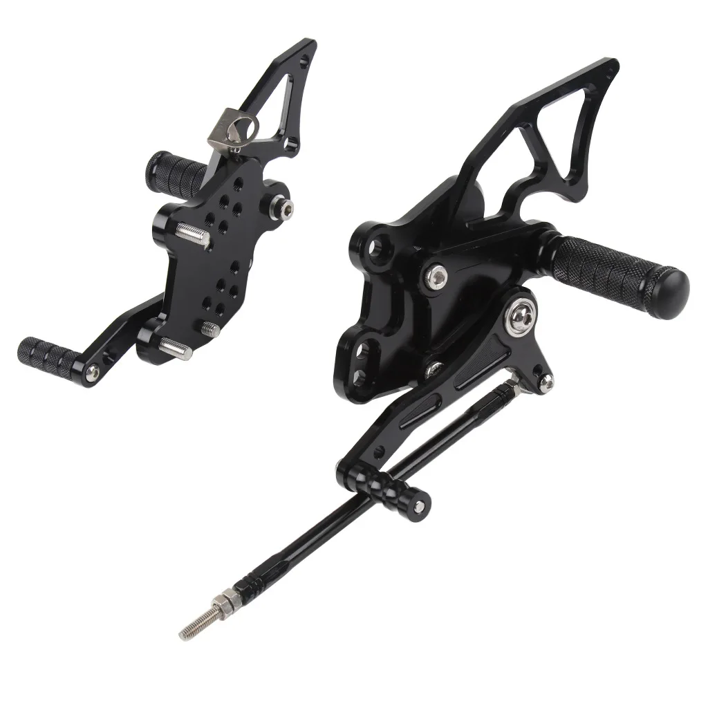 

Elevated Side Footrest Motorcycle Foot Pegs For Kawasaki Ninja250/300 2013-2016 CNC Accessories Newest Adjustable Rearset Pedals