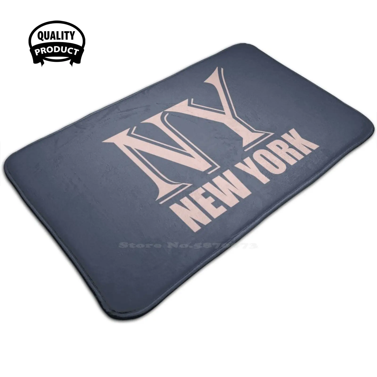 Розовый дверной коврик Нью-Йорк подставка для ног домашний Nyc штат США город