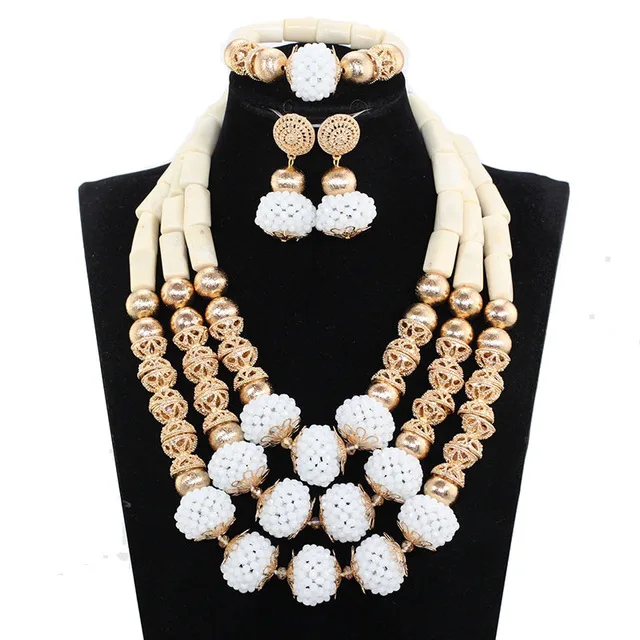 Роскошный нигерийский Свадебный набор ювелирных изделий из коралловых