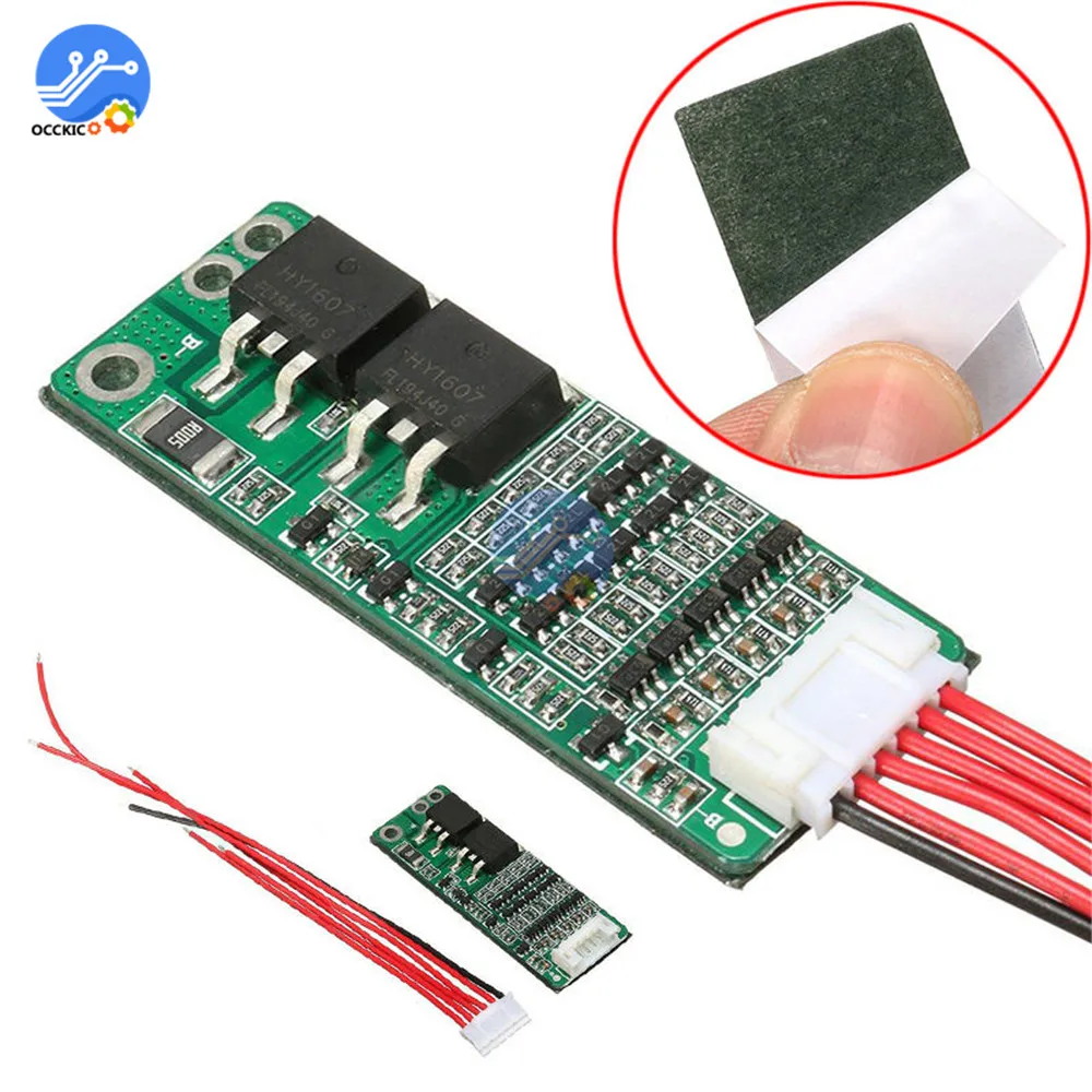 5S 15A 18V 21V 18650 Защитная печатная плата BMS PCB с проводом для шуруповерта|Аксессуары