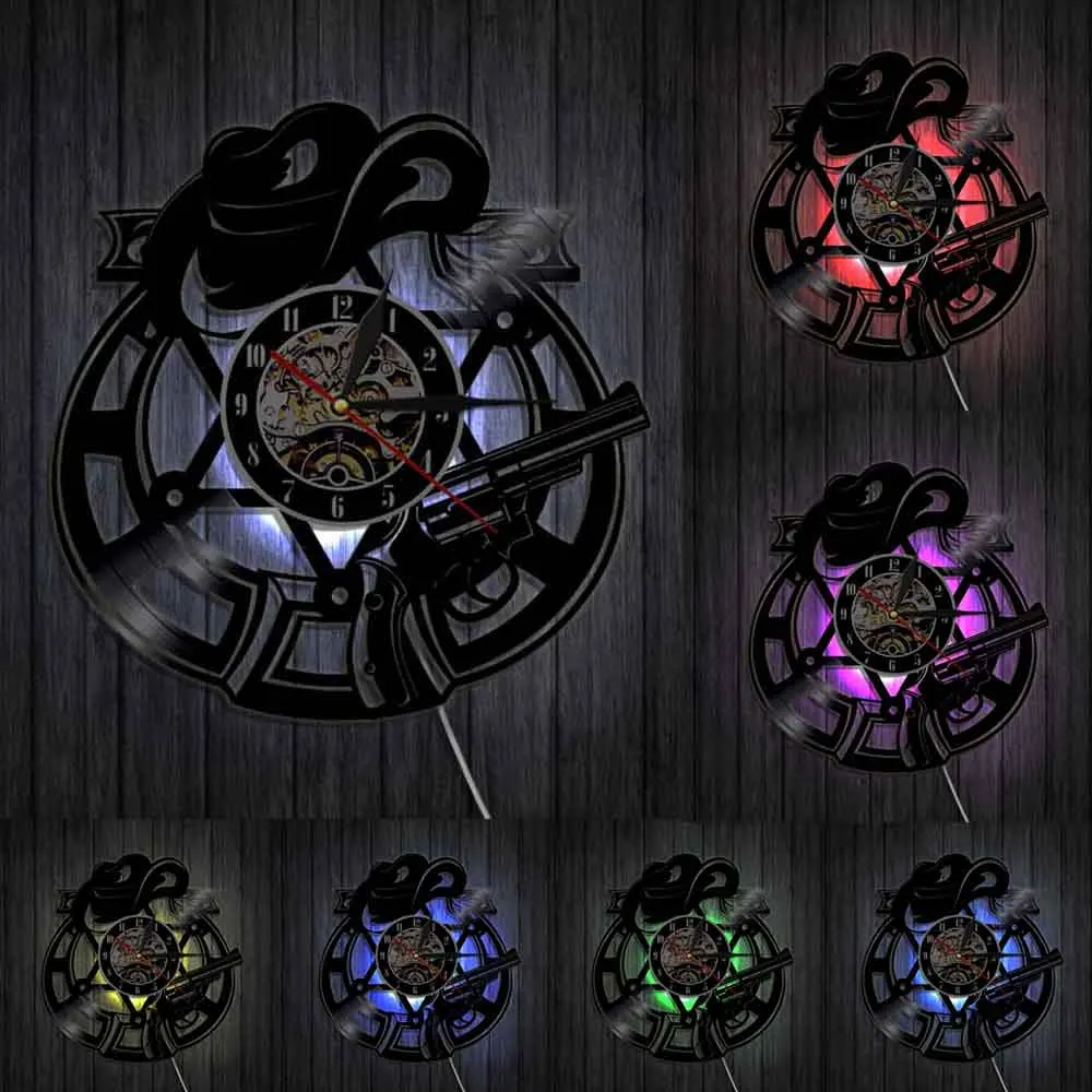 Ковбойские револьверные пистолеты оружие шляпа западные домашние украшения