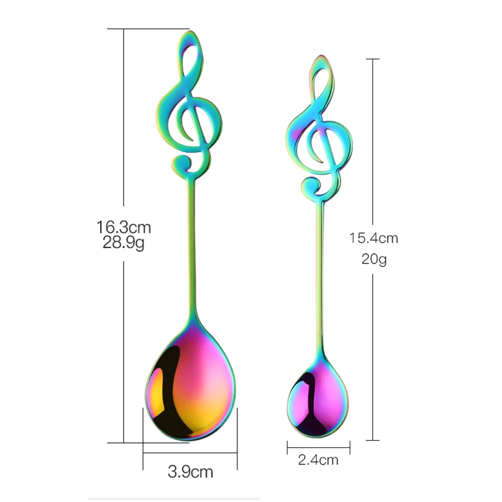 

2 шт., ложки из нержавеющей стали Do Buy, радужное