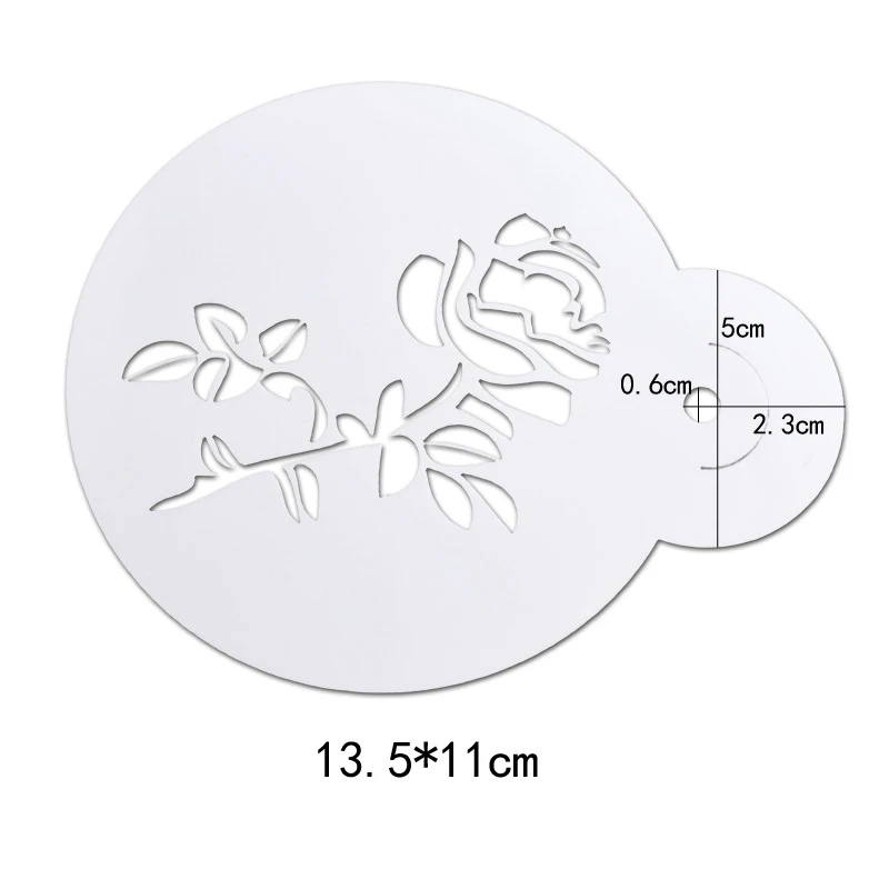 6 шт./компл. трафареты для выпечки кофе капучино|Трафареты кофе| |