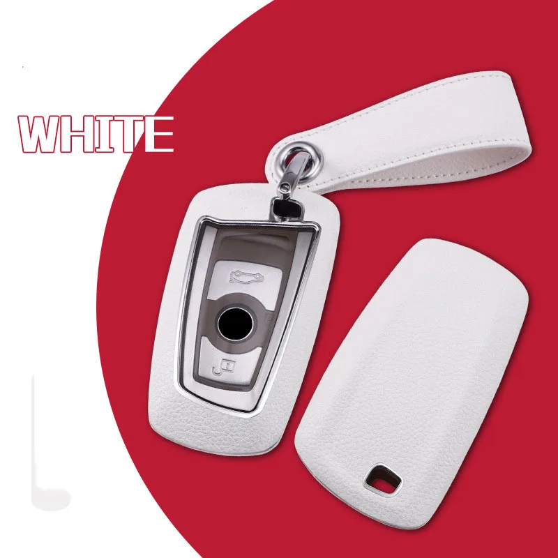 

2021 PC Leather Car Key Case for BMW 1/3/5/7 Series X3 X4 M2/3/4 Car-Styling Accessories Auto Key Protection Cover
