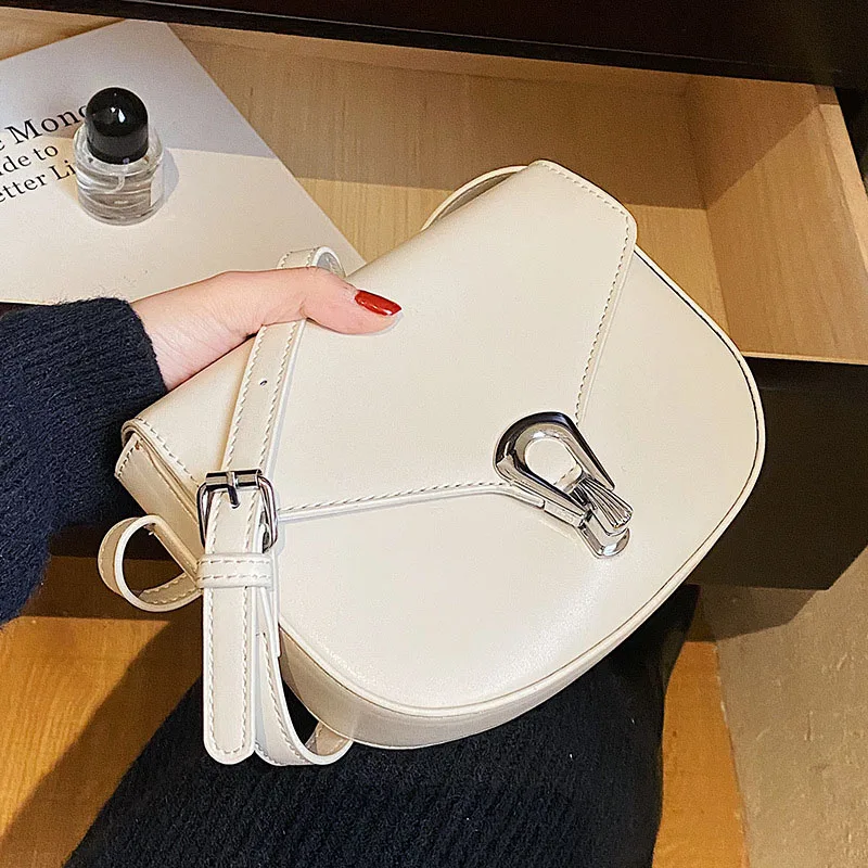 

2022, модные сумки-седло, женская кожаная сумка-слинг через плечо с клапаном, брендовая дизайнерская сумка на плечо, женские кошельки, ручные с...