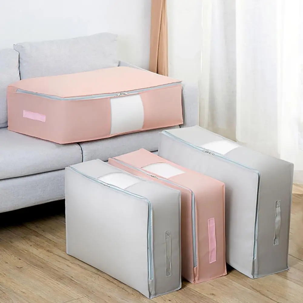 

Portable Underbed Storage Boxes Household Clothes Storage Bags Folding Closet Organizer for Pillow Quilt Blanket