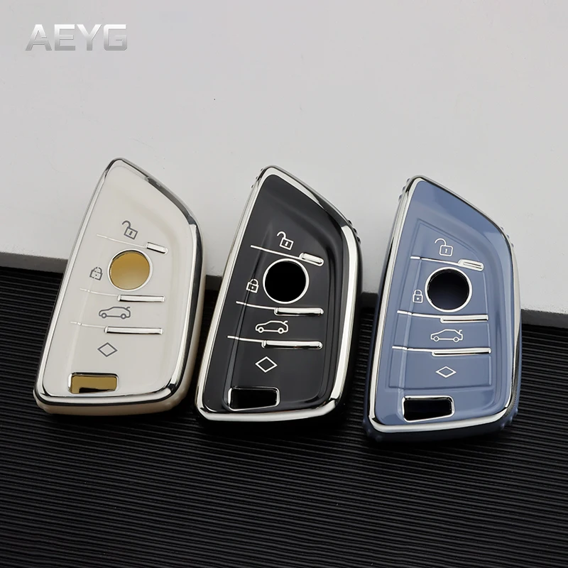 Чехол для автомобильного ключа из ТПУ с покрытием чехол-брелок BMW X1 X3 X5 X6 X7 1 3 5 6 7