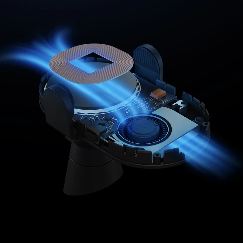 Xiaomi Mijia 20 Вт Max Qi умное беспроводное автомобильное зарядное устройство WCJ02ZM с