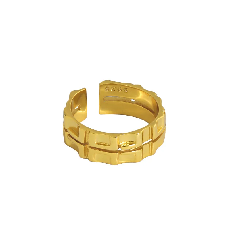

Sterling Silver 925 Minimalist Rings For Women Geometric Vintage Personalited Adjustable Minimalist Accesories Gothic Jewellery