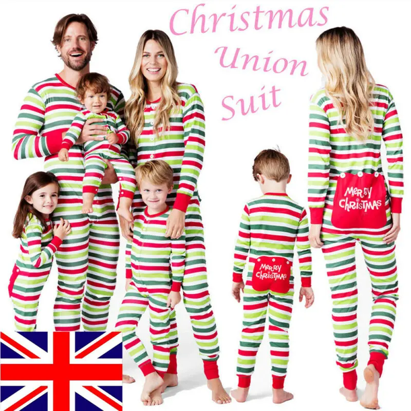 Рождественский семейный пижамный комплект Рождественская одежда костюм для
