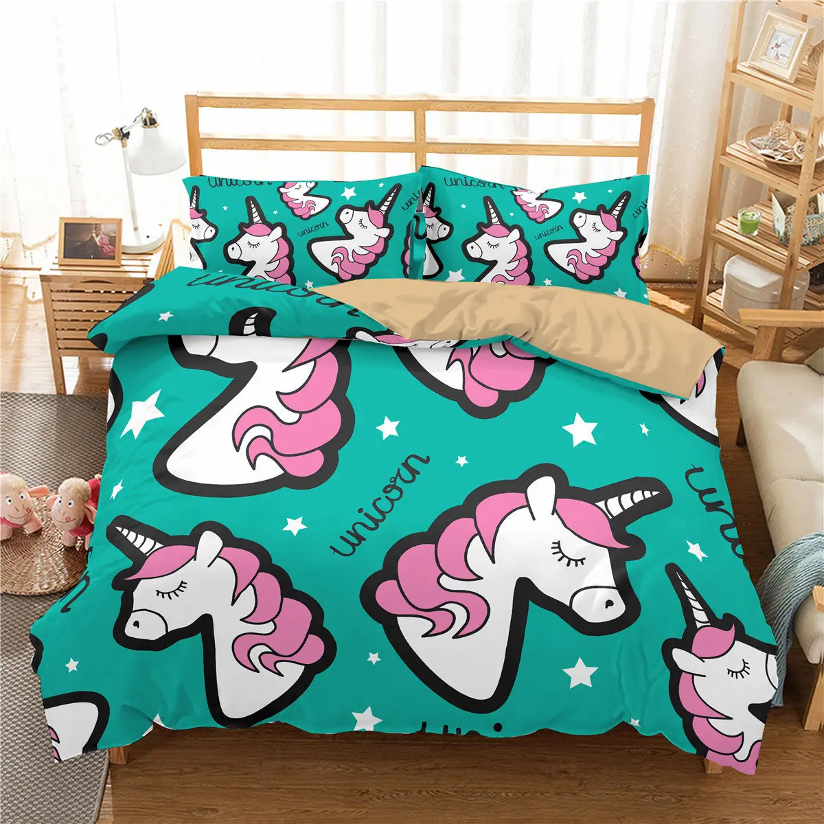 

3D Print Unicorn Comforter Cover Set Duvet Cover Single Double Twin Full Queen King Size Bedding Set Quilt Droppshiping