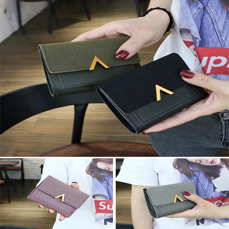 Роскошный женский модный короткий кошелек в три сложения стиле пэчворк