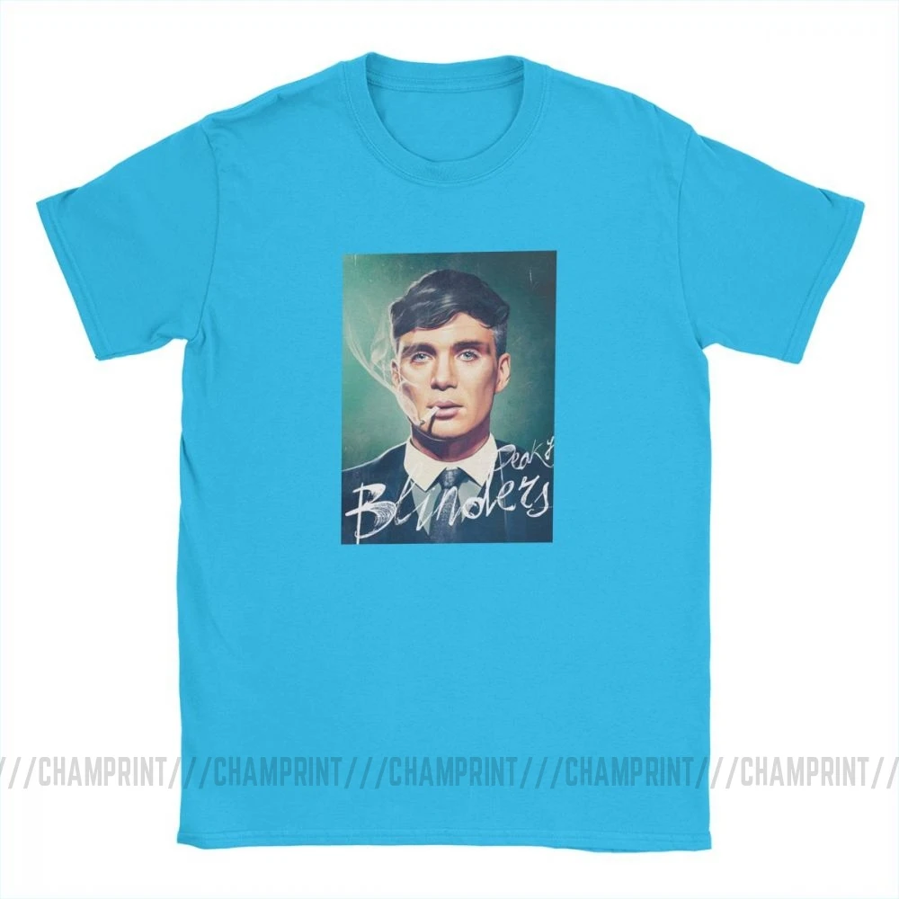 Мужские футболки Peaky Blinders Humor с коротким рукавом, футболки с круглым вырезом, одежда из хлопка, Оригинальная футболка - Цвет: Королевский синий