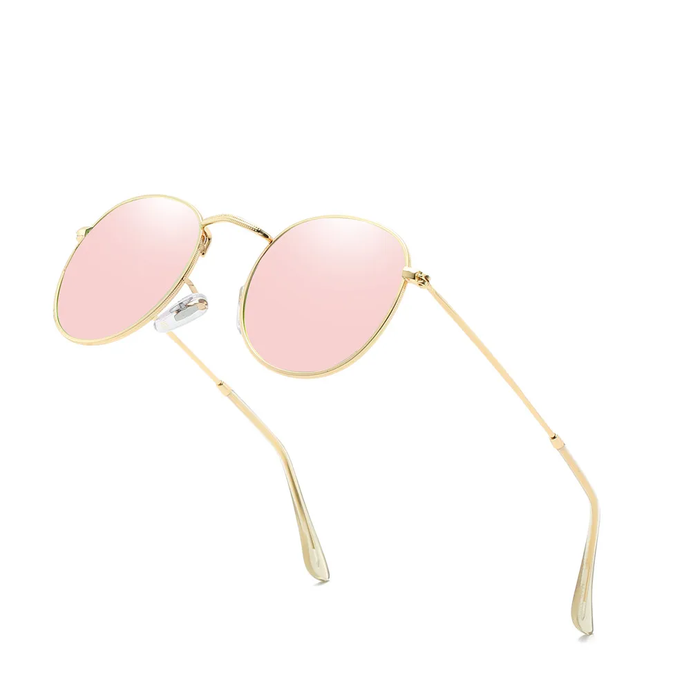 

Classic Vintage Round Polarized Sunglasses Men Brand Designer Polaroid Sun Glasses Women Metal Frame Black Lens Eyewear Driving
